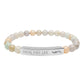 Pulsera elástica YFL de piedra natural grabada - Pulsera de cuentas curativas