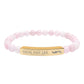 Pulsera elástica YFL de piedra natural grabada - Pulsera de cuentas curativas