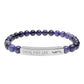 Pulsera elástica YFL de piedra natural grabada - Pulsera de cuentas curativas