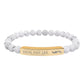 Pulsera elástica YFL de piedra natural grabada - Pulsera de cuentas curativas