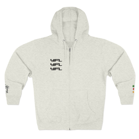 YFL Zip-Up Hoodie — Front & Back Print