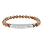 Pulsera elástica YFL de piedra natural grabada - Pulsera de cuentas curativas